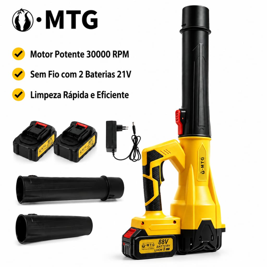 Soprador de Folhas Portátil 320000 RPM Turbo Alta Potência Ventoinha Limpeza de Poeira Automotiva Jardim e Oficina