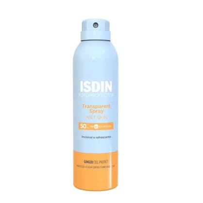 Protetor Solar ISDIN Transparent Spray FPS50 Wet Skin Aerossol 250ml