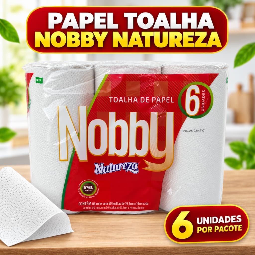 Papel Toalha Folha Dupla Natureza Alta Absorção Cozinha Top