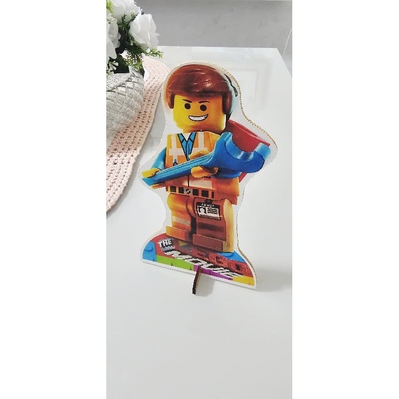 Display Decoração para Festa com 10 Peças Personagens com Base em MDF