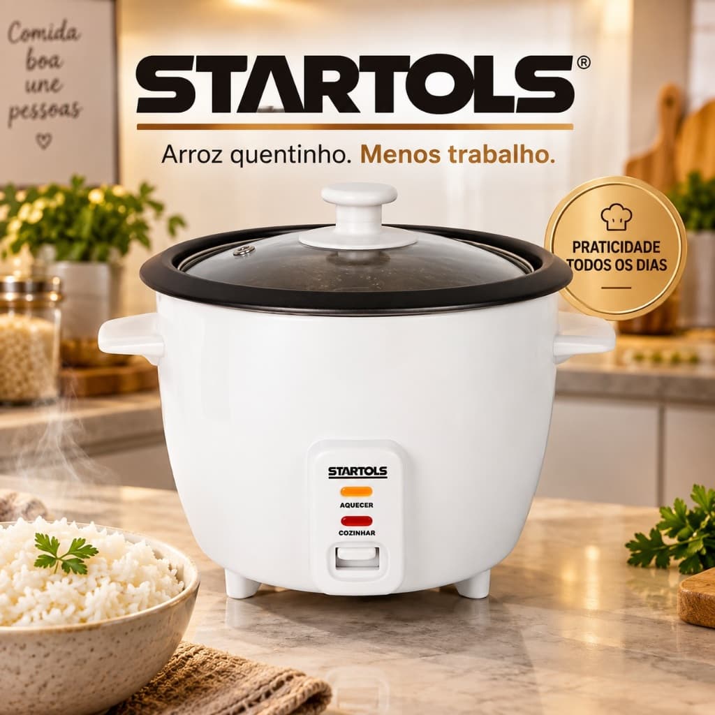 Panela Arroz Elétrica Capacidade 1,3 Litros Voltagem 127v Cor Branca Cozinha