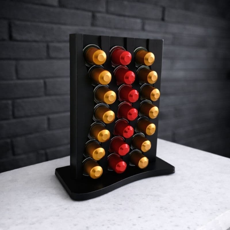 Porta Cápsulas Nespresso Suporte Vertical Organizador Café Bancada Cozinha Decorativo