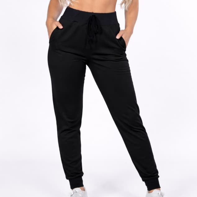 Calça Moletinho Feminina Jogger Bolso Academia Básico Casual
