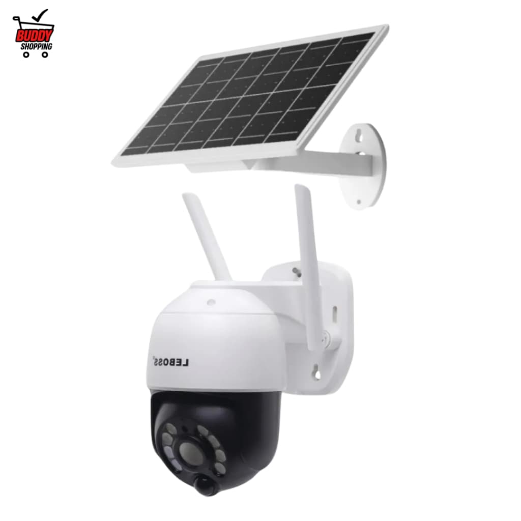 LEBOSS Câmera IP Segurança Wi-Fi Energia Solar 5MP Lente 3.6mm Visão Noturna a Cores IP66 LB-CA227