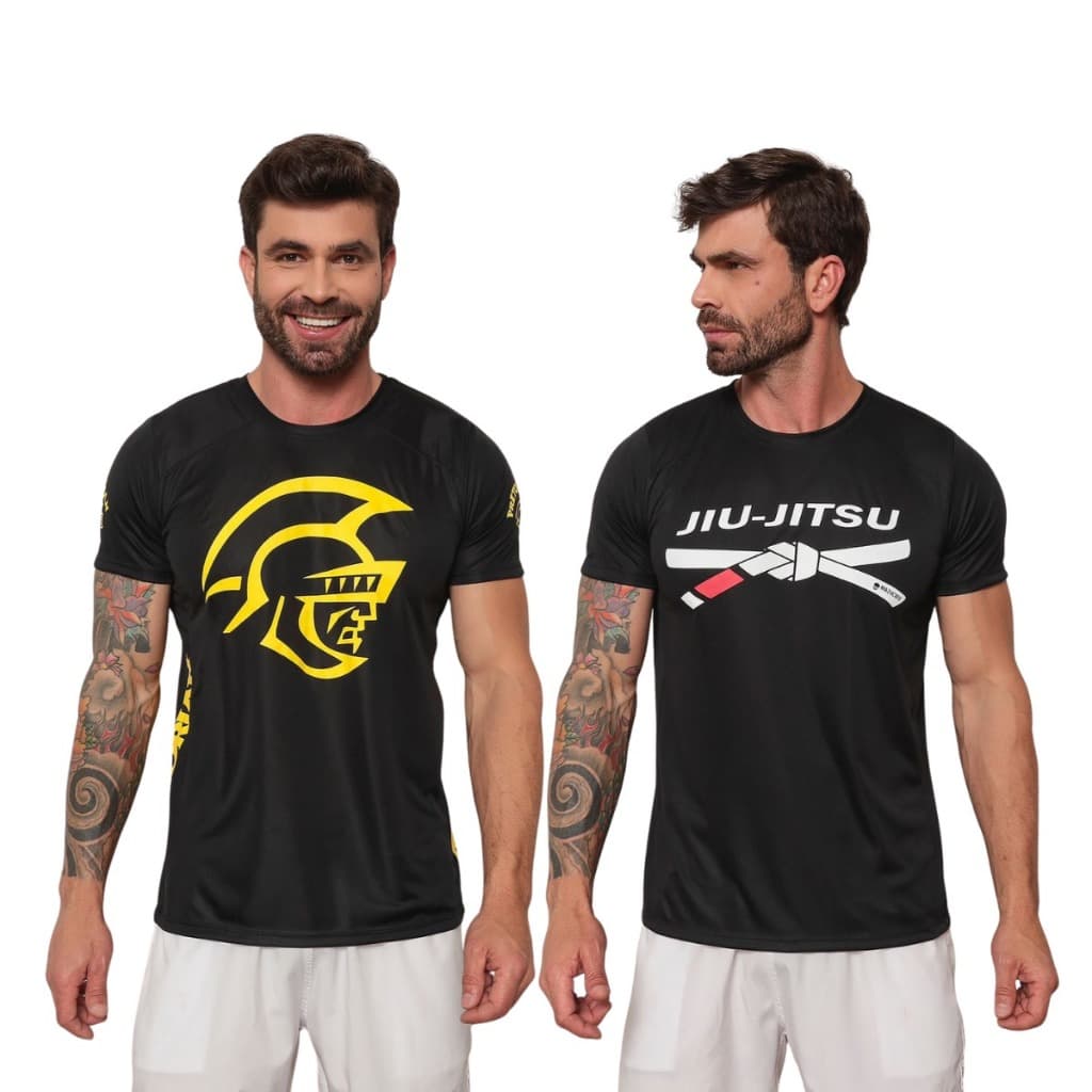 Kit com 2 Camisetas Masculinas Academia Dry Fit Esportiva Blusa Masculino Treino Corrida Lançamento
