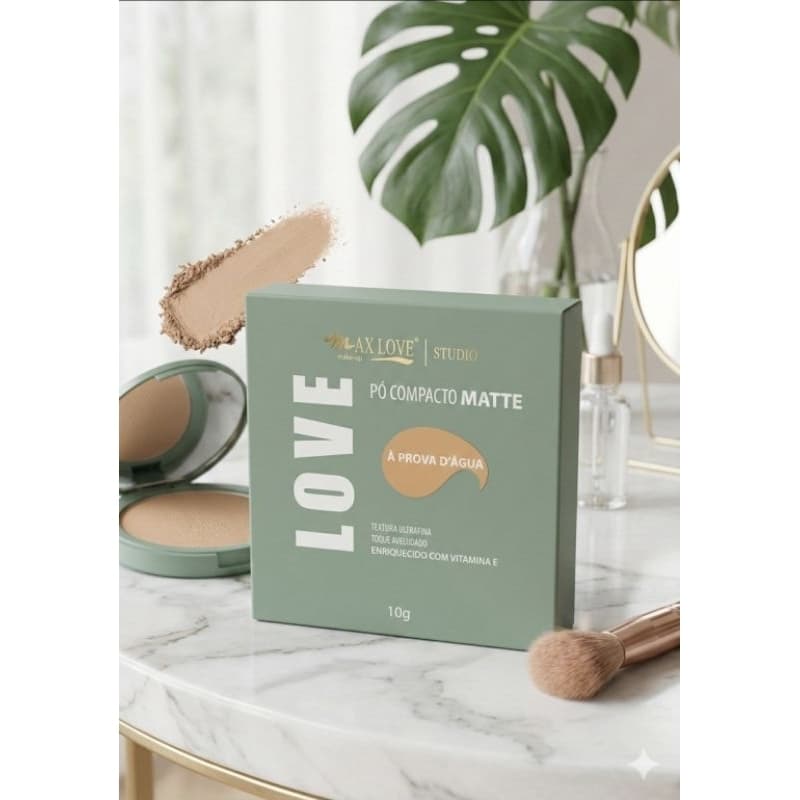​Pó Compacto Matte Max Love - À Prova D'água (10g)