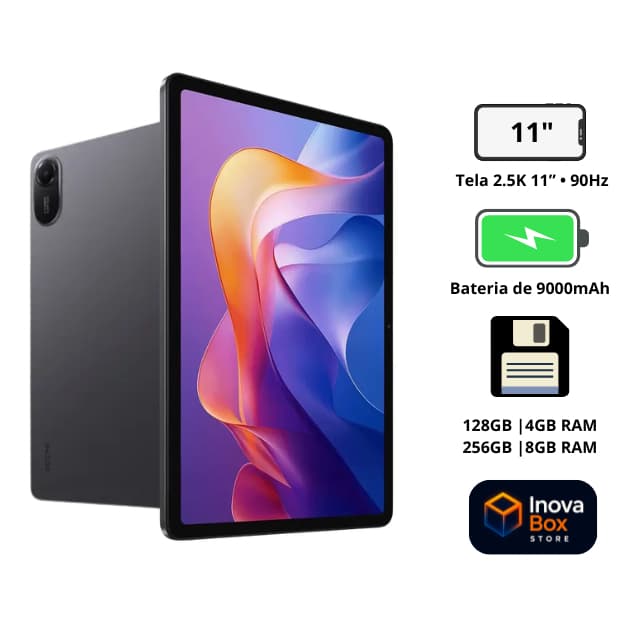 Tablet Xiaomi Redmi Pad 2 - 4GB/8GB RAM 128GB/256GB – Tela Grande, Alta Performance – Envio Imediato