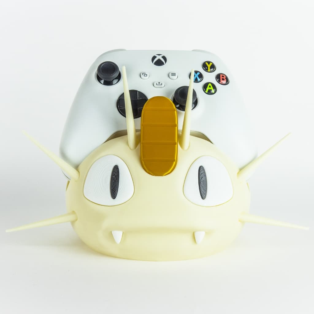 Suporte de Controle Pokémon Meowth (Miau) – Equipe Rocket | PS5, PS4, Xbox e Nintendo Switch Pro Controller