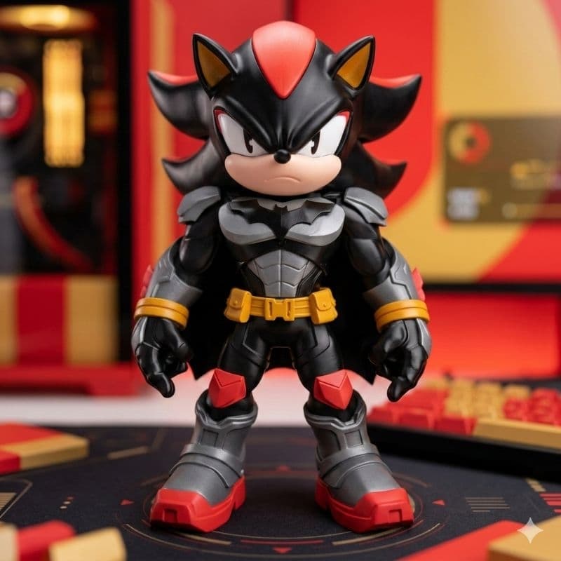 Action figure Shadow Bat - Sonic - colecionável exclusivo
