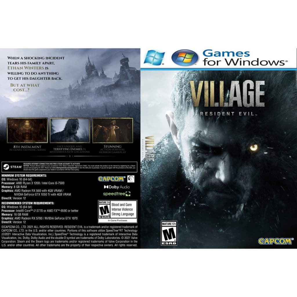 Resident Evil Village para Pc ou Notebook pen driver