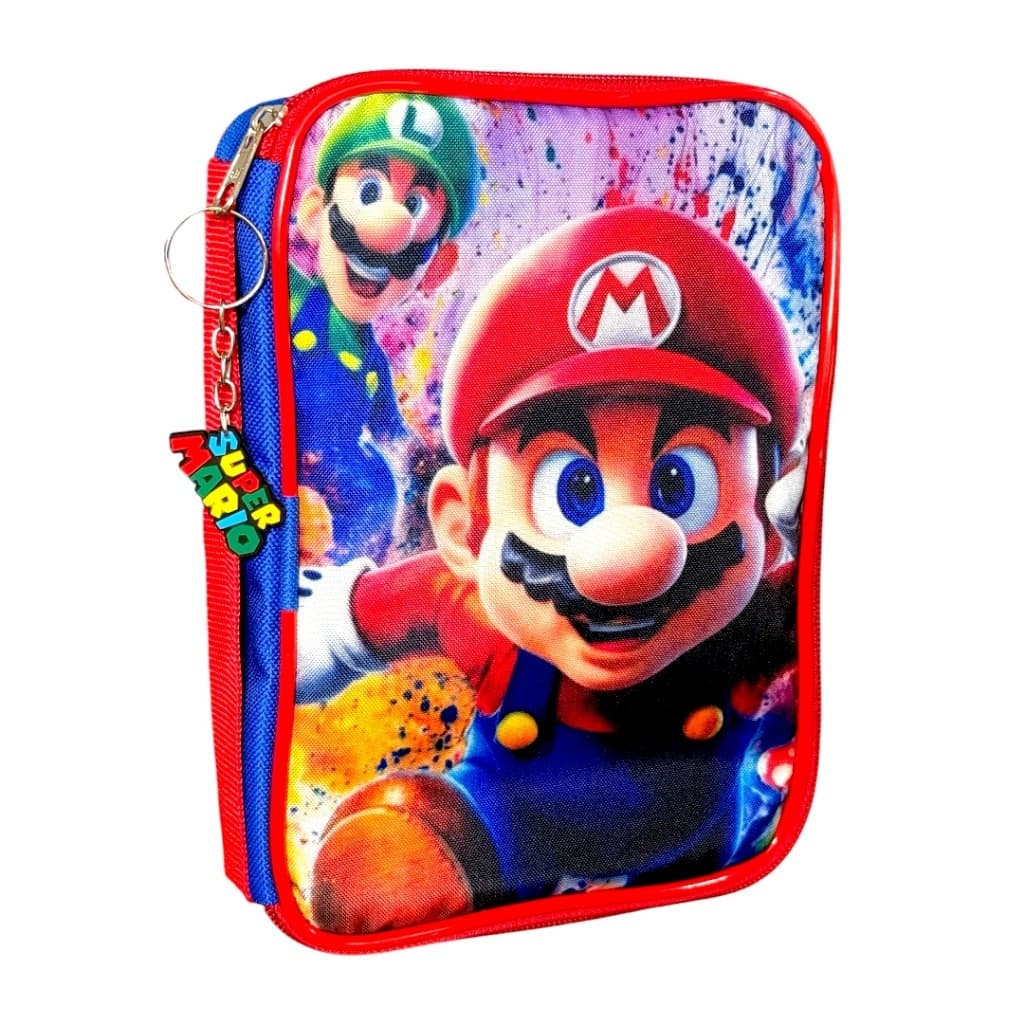 Estojo Box Mario Bros/Estojo Box /Estojo escolar/Estojo de lápis/Estojo com divisórias/Organizador escolar infantil