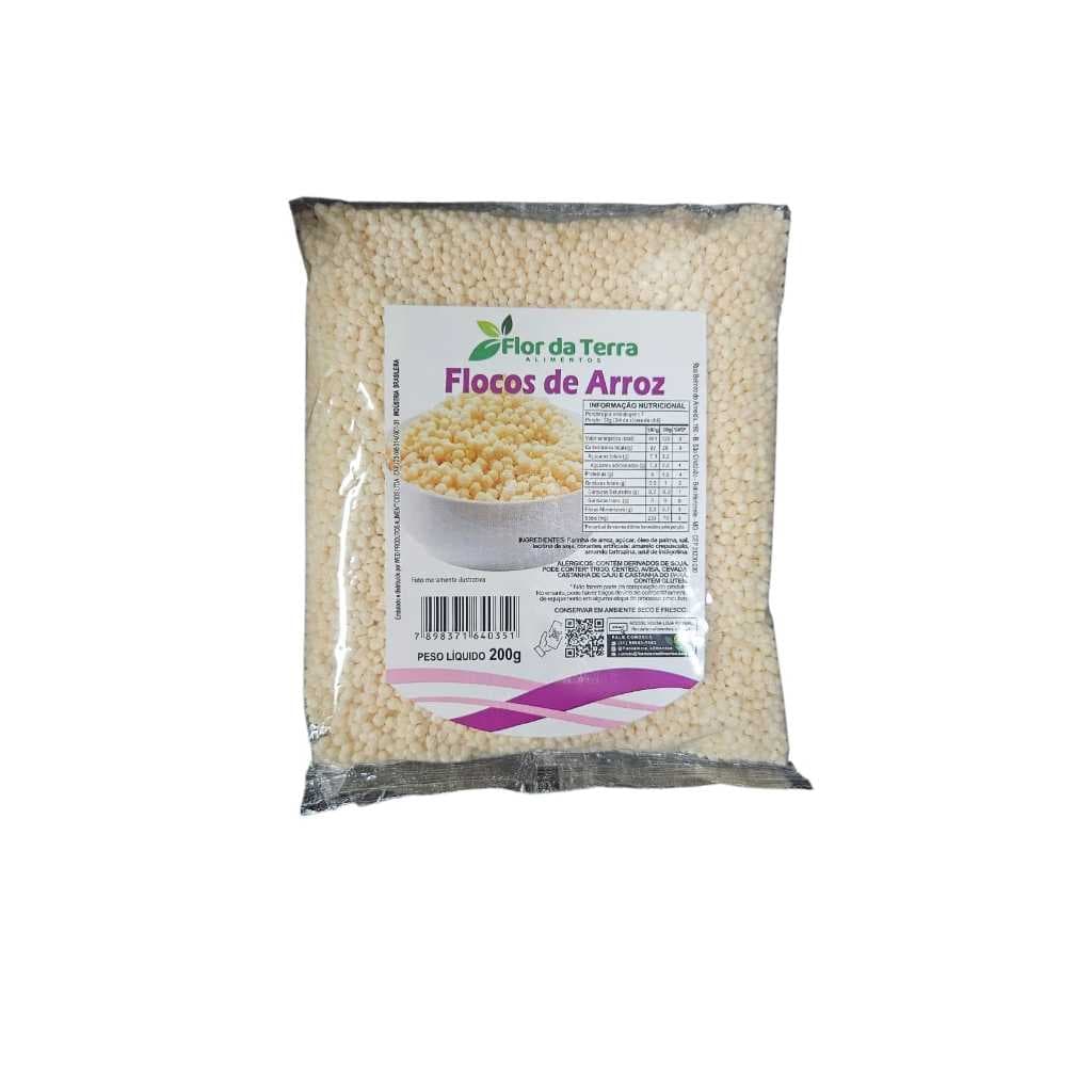 Flocos de Arroz 200g - Flor da Terra
