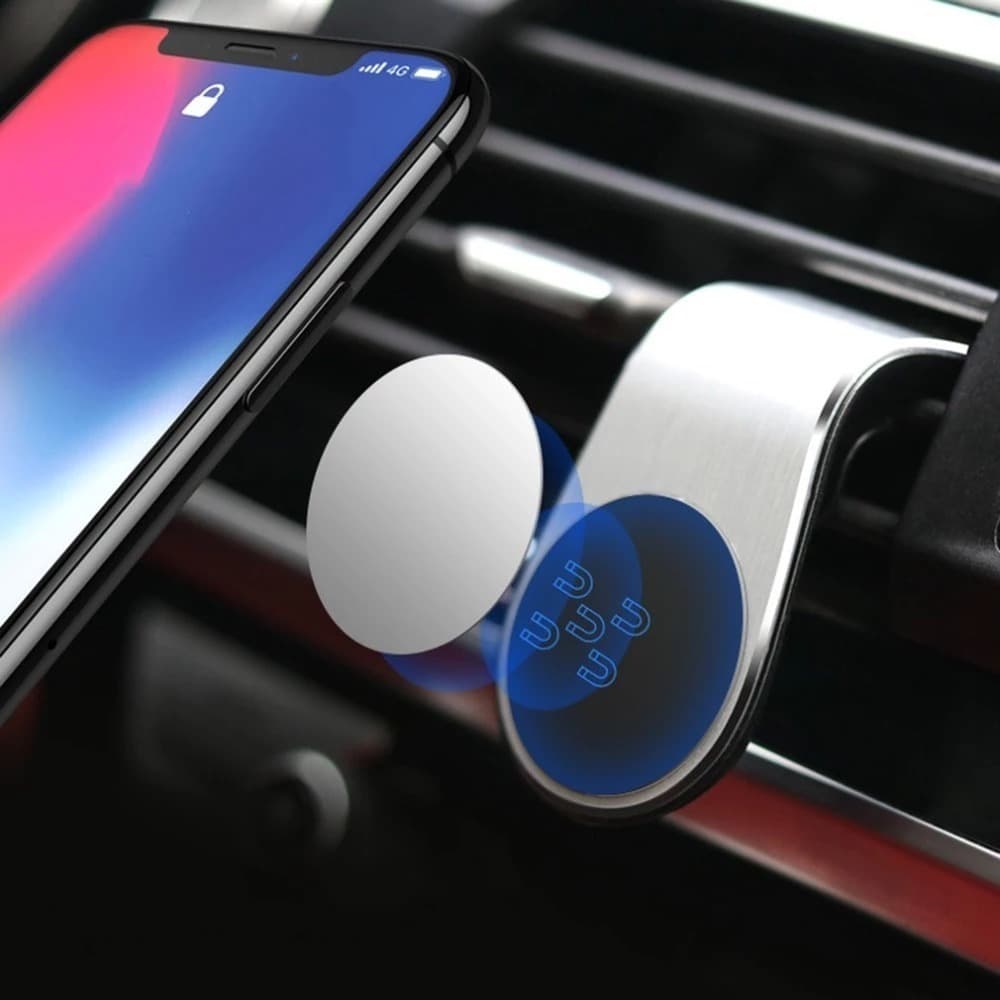 Suporte Para Celular Telefone Carro Magnético Ímã Veicular Apoio Automotivo 360° Painel