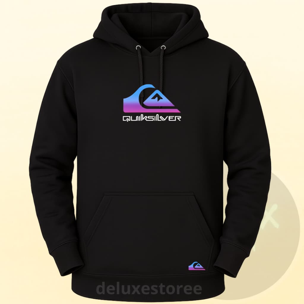 Moletom Masculino Canguru Quiksilver Degrade Blusa de Frio com Bolso e Capuz