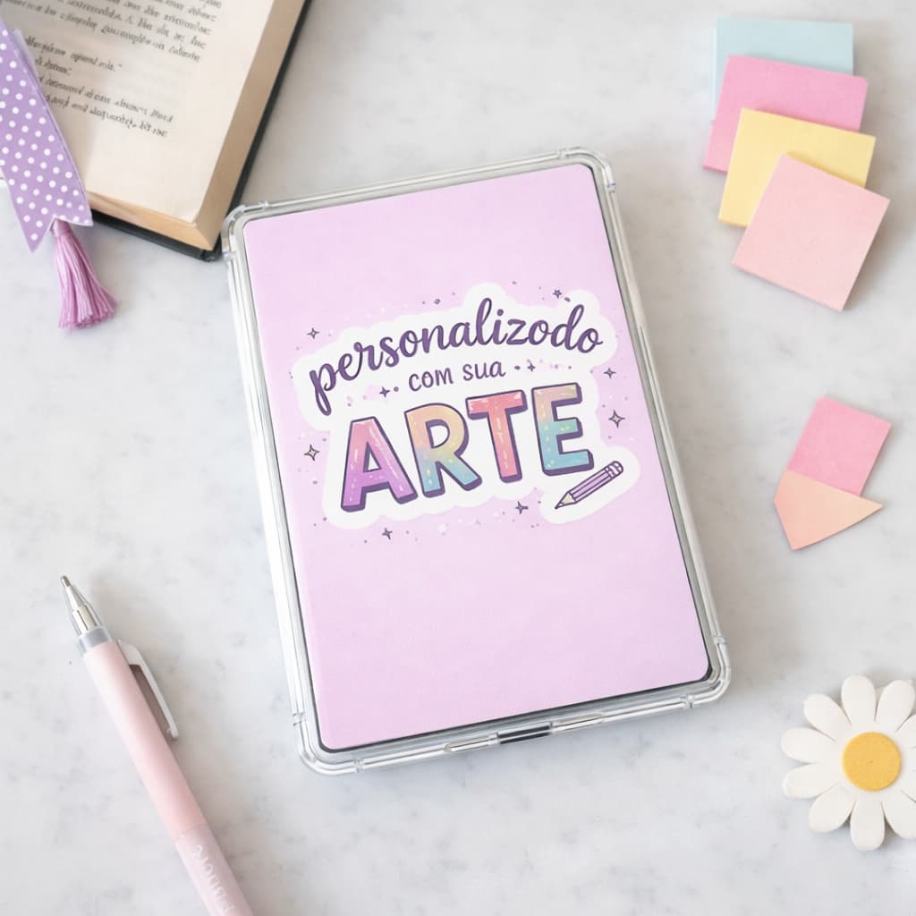 Card para Capinha de Kindle PERSONALIZADO | Insert Holográfico | Kindle Insert | Produto literário