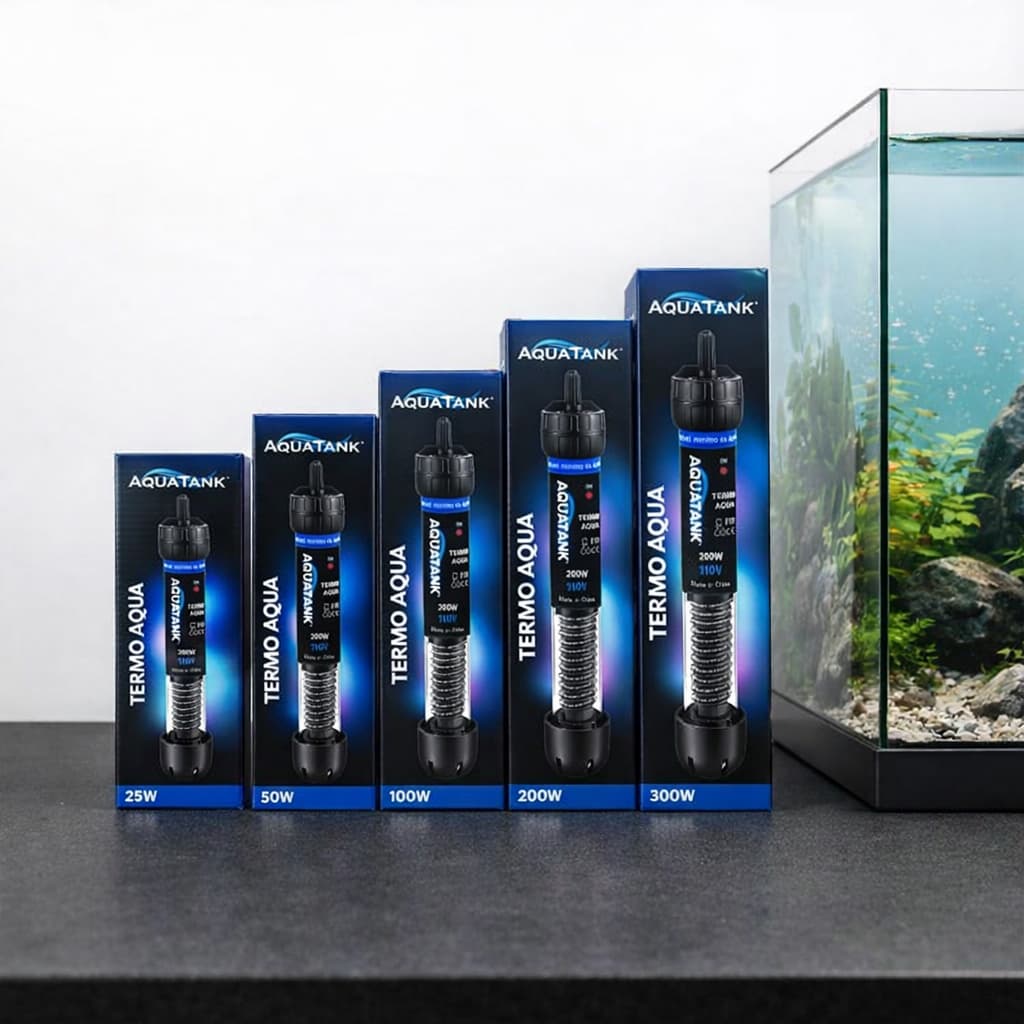 Aquecedor Com Termostato Submersível Aquatank Termo Aqua  Para Aquários 25w 50w 100w 200w 300w