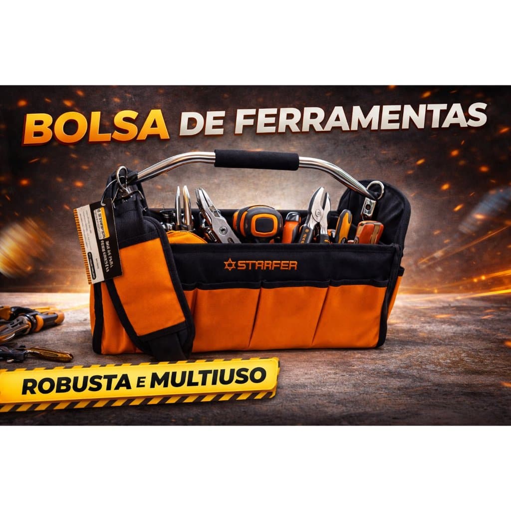Bolsa Resistente Para Ferramentas Starfer 19 Compartimentos
