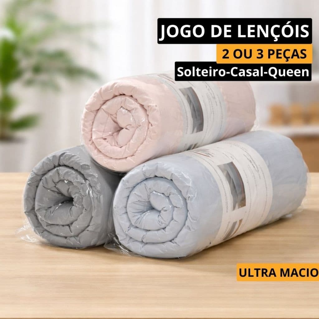 Jogo de Lençóis Ultra Macio para Mais Conforto e Bem-Estar