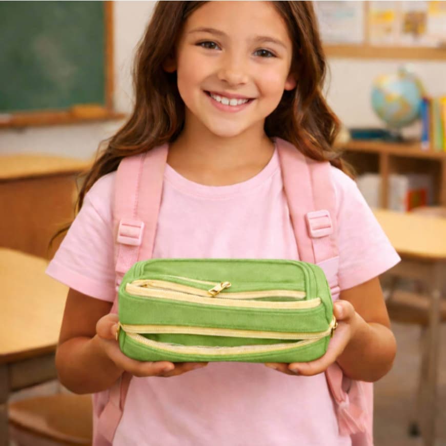 Estojo Escolar Estojo Com Divisórias Estojo Com Fecho Magnético Estojo Para Lápis E Ca