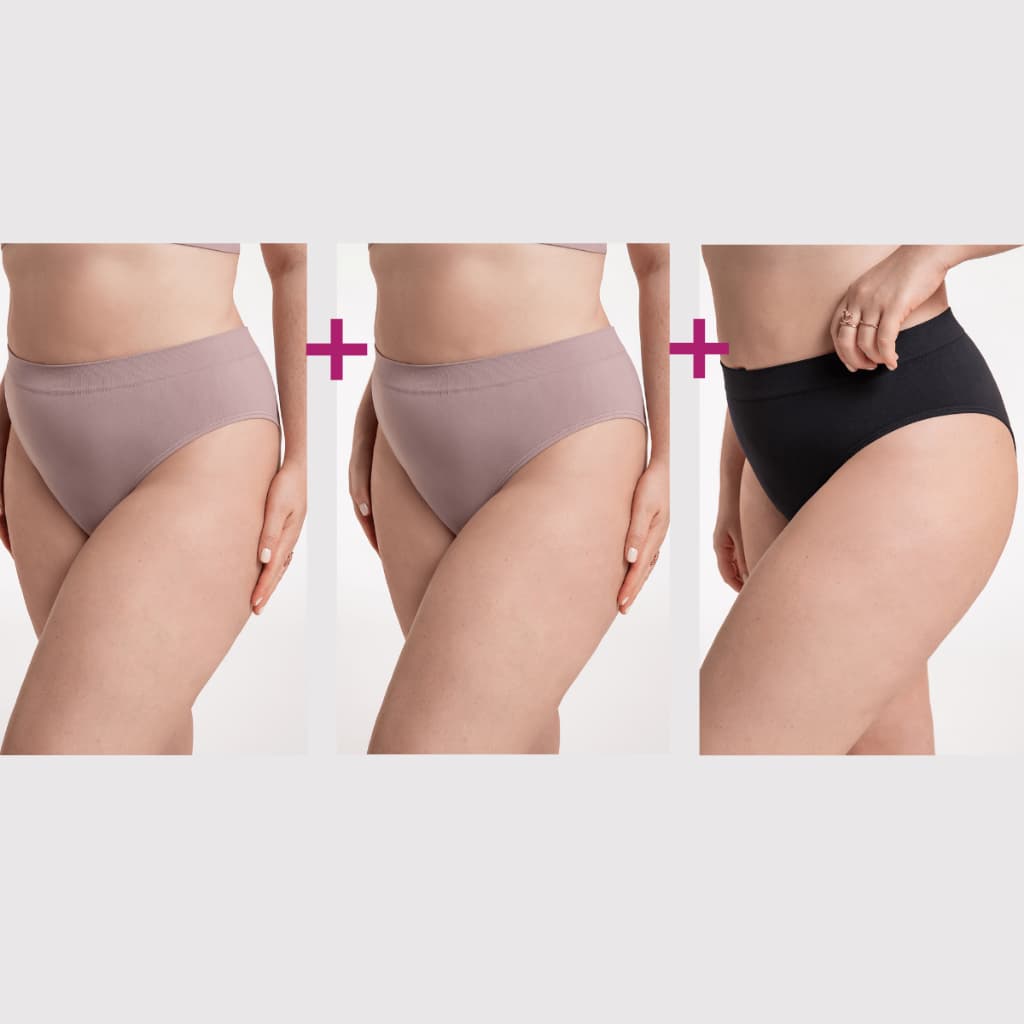 Kit 3 Calcinha  Plus Size Cintura Alta Original