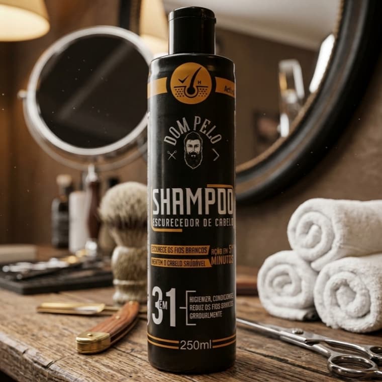 Shampoo 3 em 1 Dom Pelo 250ml - Cabelo e Barba