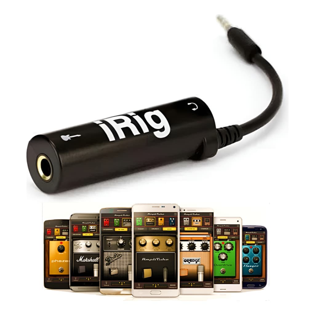 Irig - Interface De Áudio P/ Guitarra E Lives No Celular Preto