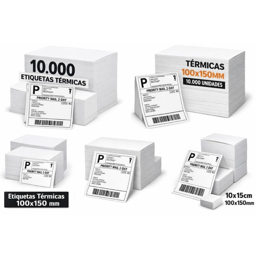 Etiquetas Termica Adesiva Resma 10x15 E-commerce Envios