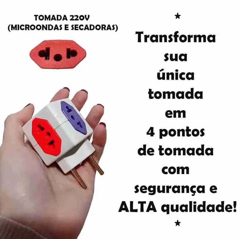 Adaptador Cubo Power Benjamim para Tomadas Residenciais