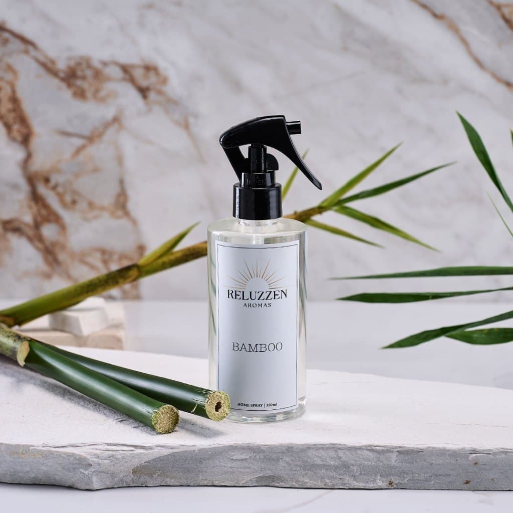 Home Spray Bamboo 250ml Aromatizador de Ambiente Perfume para Casa e Escritório Essência Premium