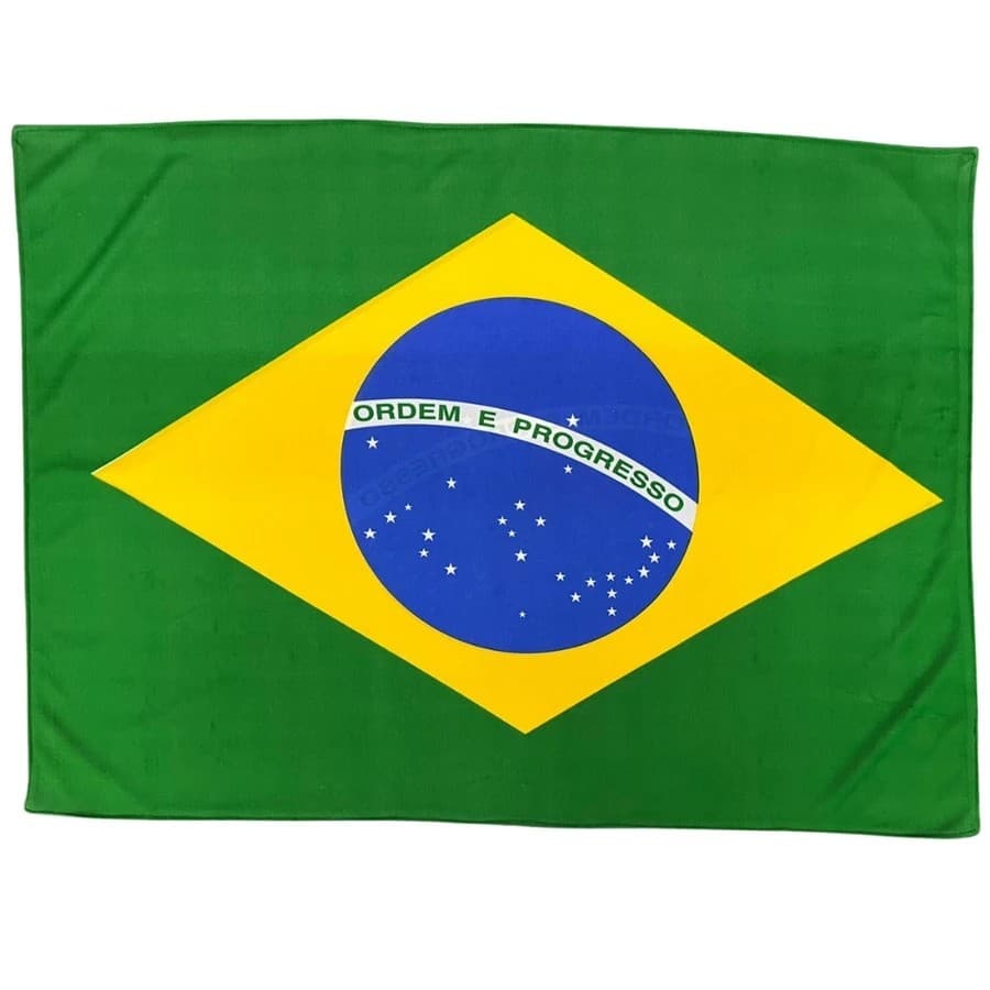 Bandeira do Brasil Dupla Face 1,00 x 1,40m em Tecido | Copa do Mundo, Eventos, Torcida e Decoração