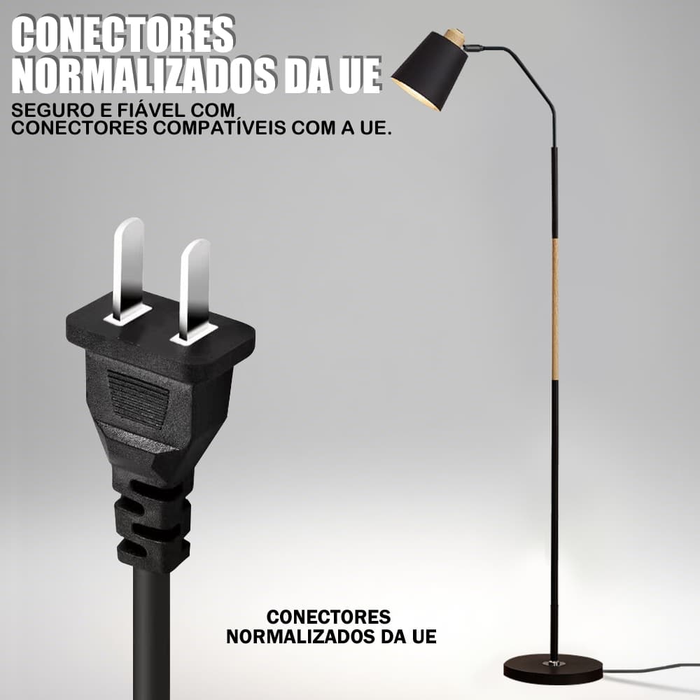 Luminária De Chão Pedestal De Piso Abajur Articulada Flexive