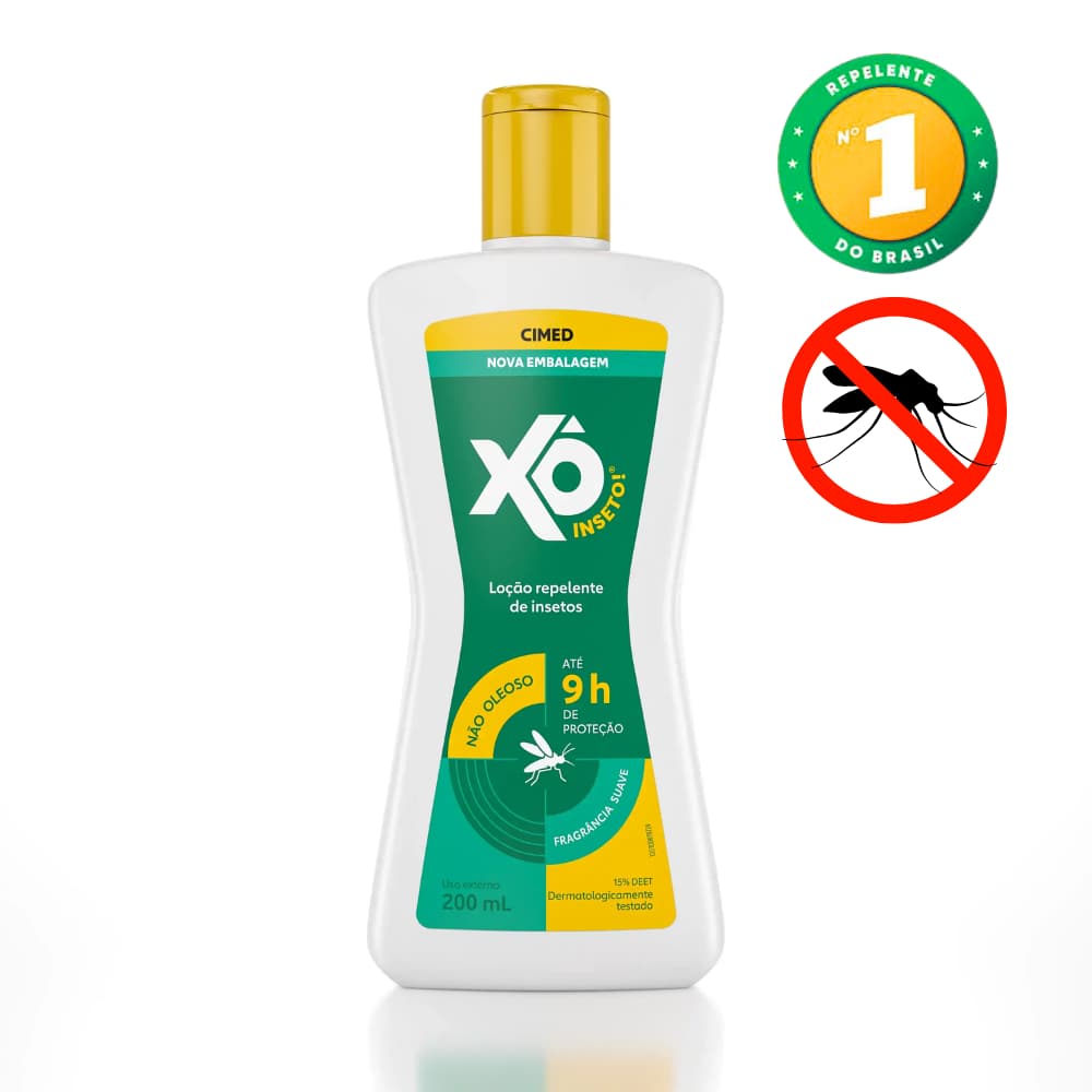 Repelente Xô Inseto Mosquito Creme Loção 200ml Cimed 9 Horas De Proteção Prevenção Dengue