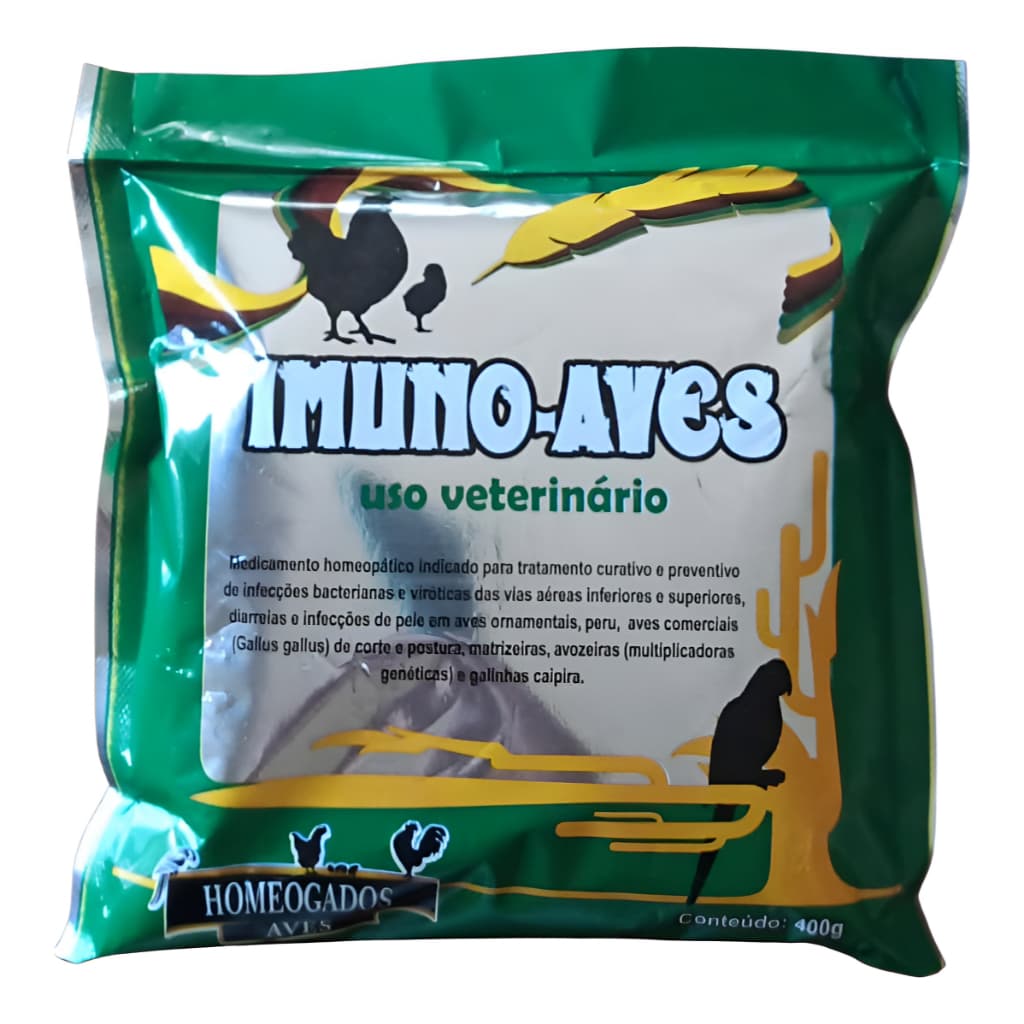 Imuno-aves para tratamento de Infecções Em Aves 400g