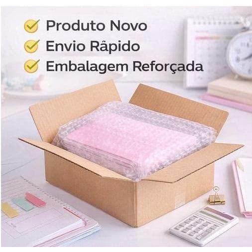 Pasta Sanfonada A4 12 Divisórias Rosa | Organizador de Documentos Escolar Escritório