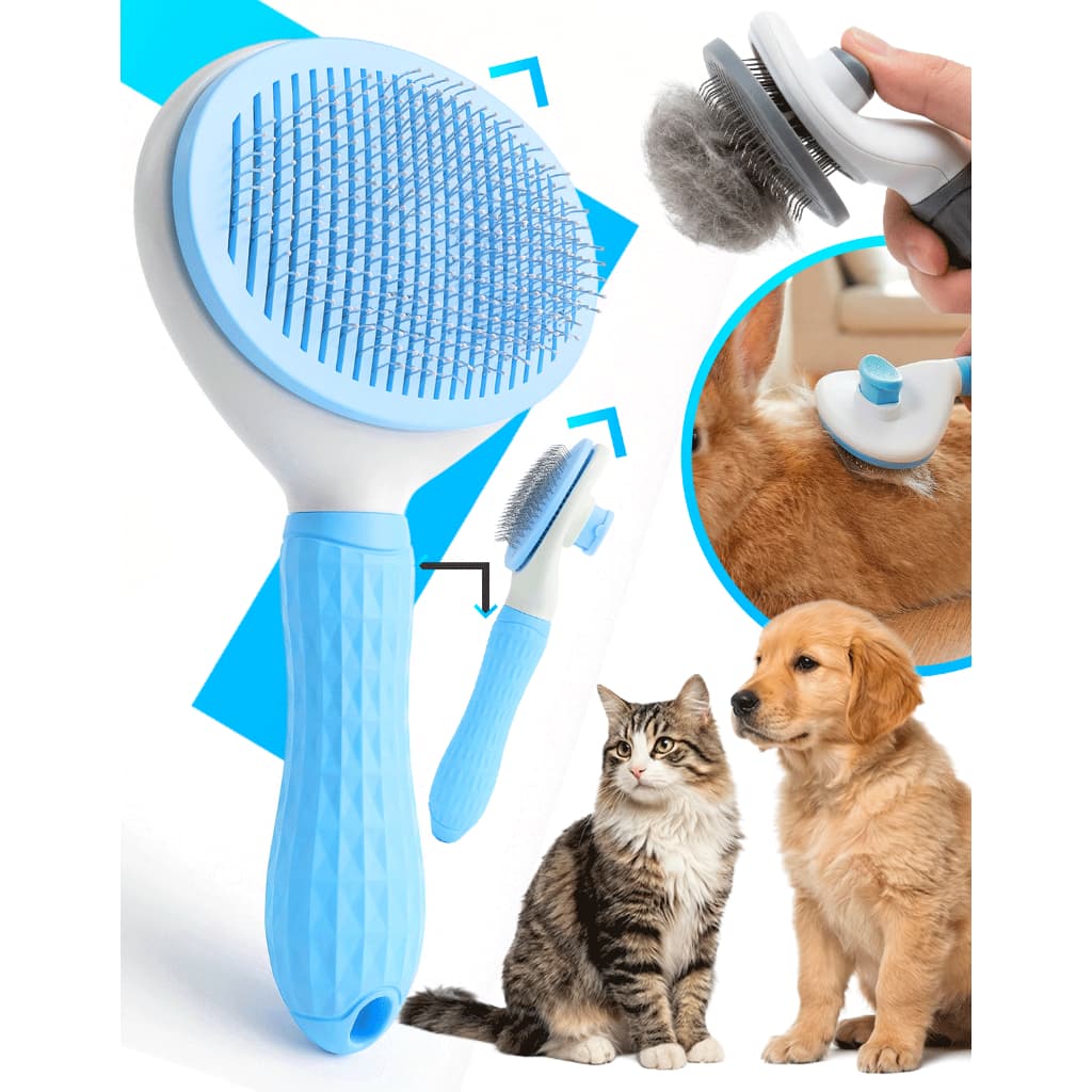 Escova Pet Pente Plástico Ferro Para Pentear e Remover Tirar Pelos Dos Pets Cães E Gatos Escova Cachorro E Gato