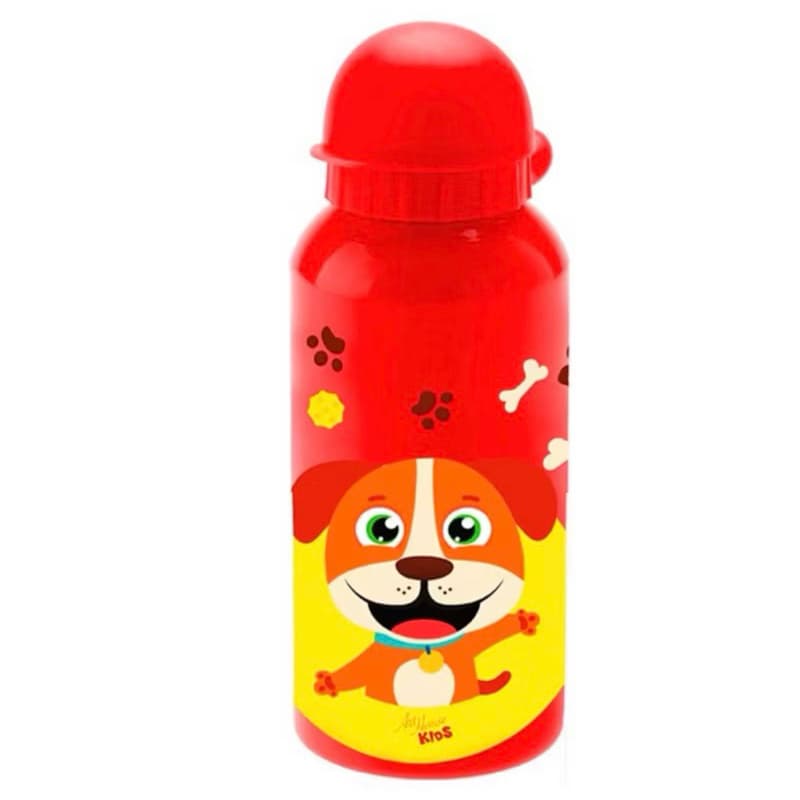 Garrafa de Água Infantil em Aço Inox – Cachorro menino/menina  Escola/Passeio/ Dia dia