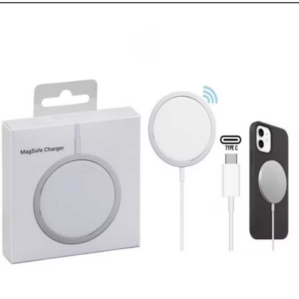 Carregador MagSafe Magnético Sem Fio iPhone 11 12 13 14 15 16 Indução Turbo USB-C Wireless Premium