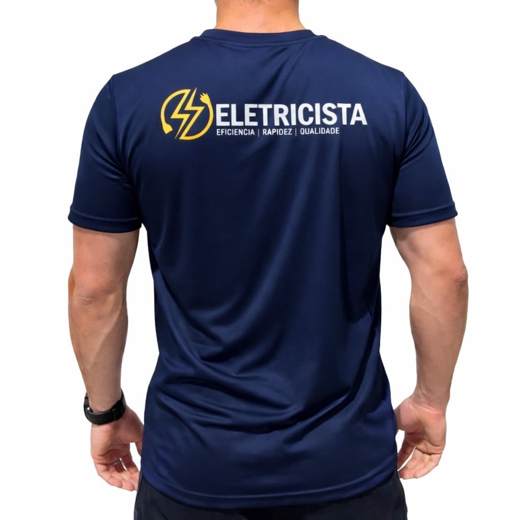 Camiseta Eletricista  Manutenção Serviços Elétricos Profissional Estampa Frente Costa Envio Rápido