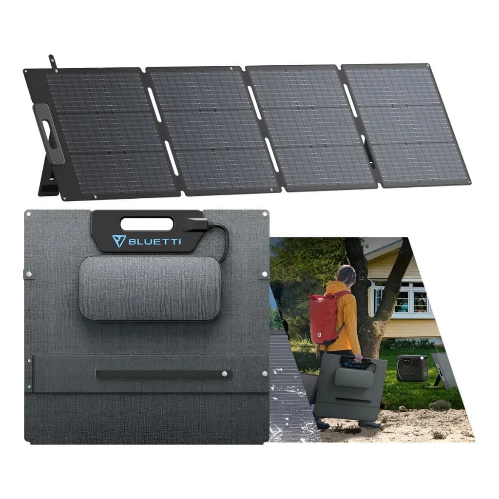 Bluetti 200w Painel Solar | 200 W Cinza 19.6v 26.1v