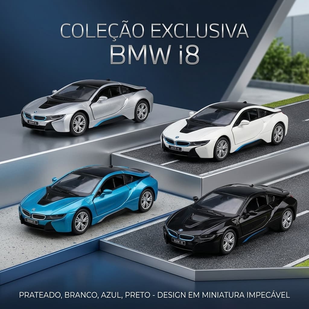 Carrinho Miniatura BMW i8 1/36