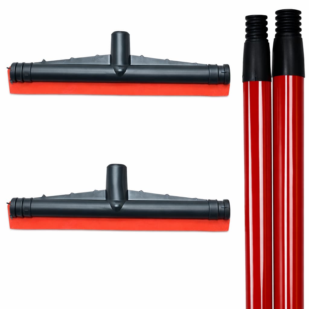 2 RODOS PLASTICOS 30CM COM 2 CABOS
