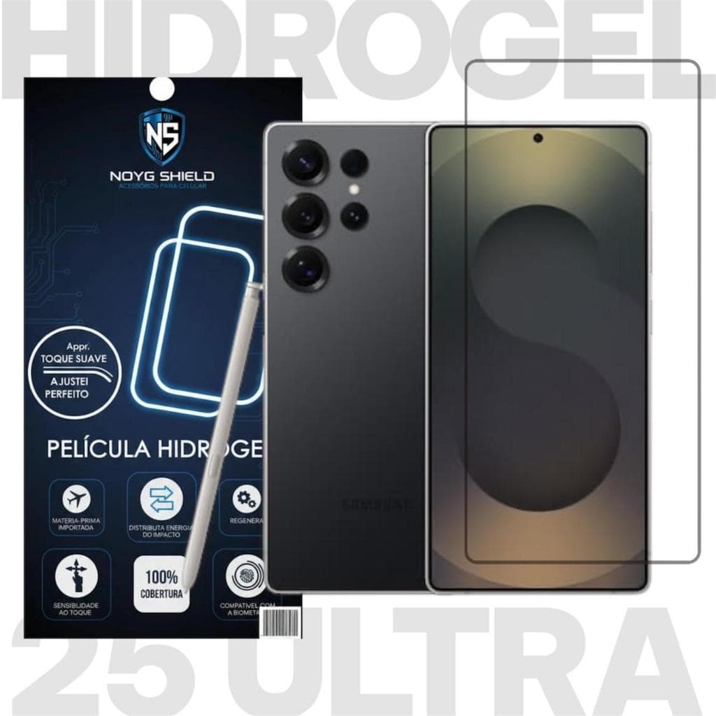 Pelicula Gel Hidrogel Frontal Anti Impacto para Celular Samsung S25 Ultra