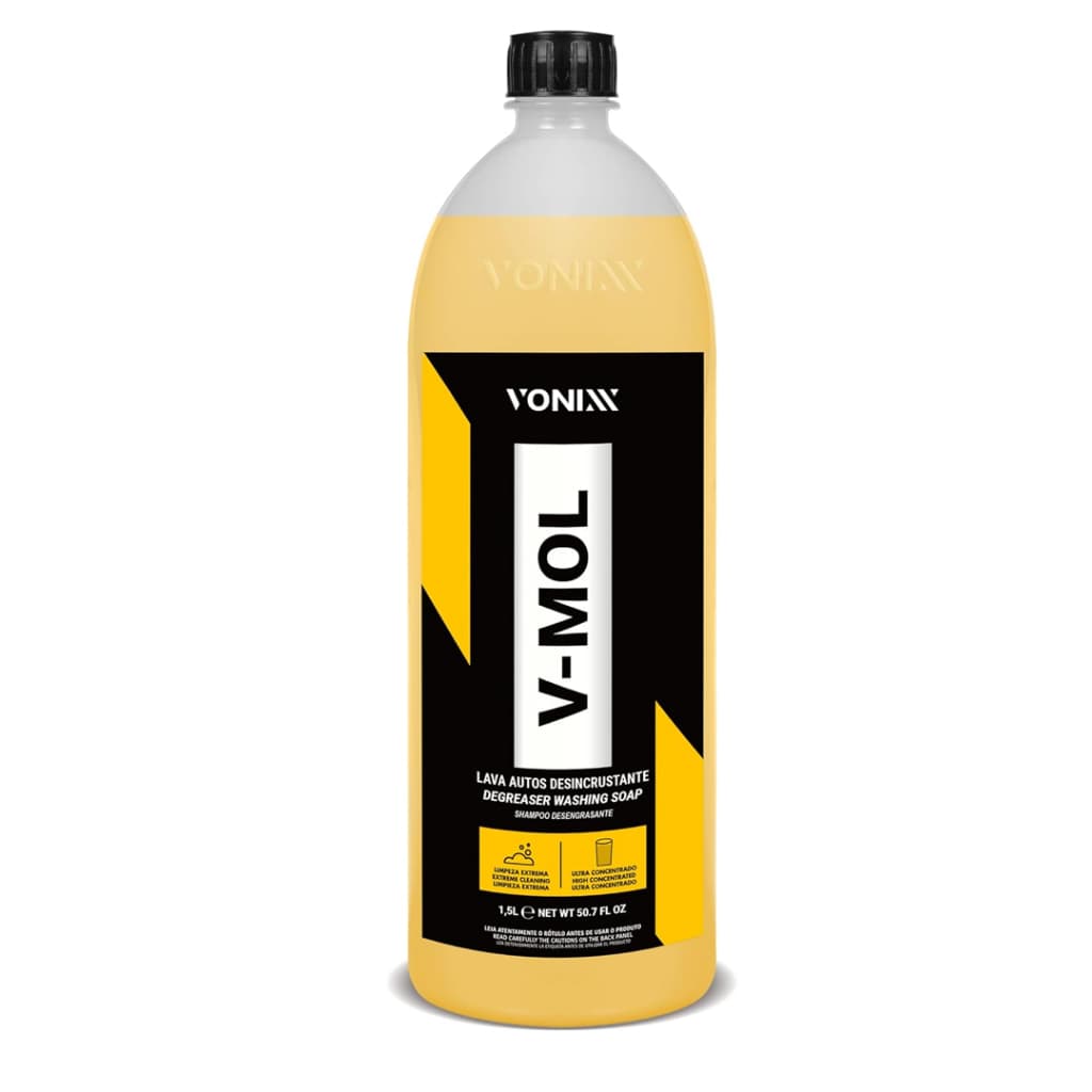 V-MOL 1,5Lt. Shampoo Desengraxante Lavagem Automotiva Vonixx