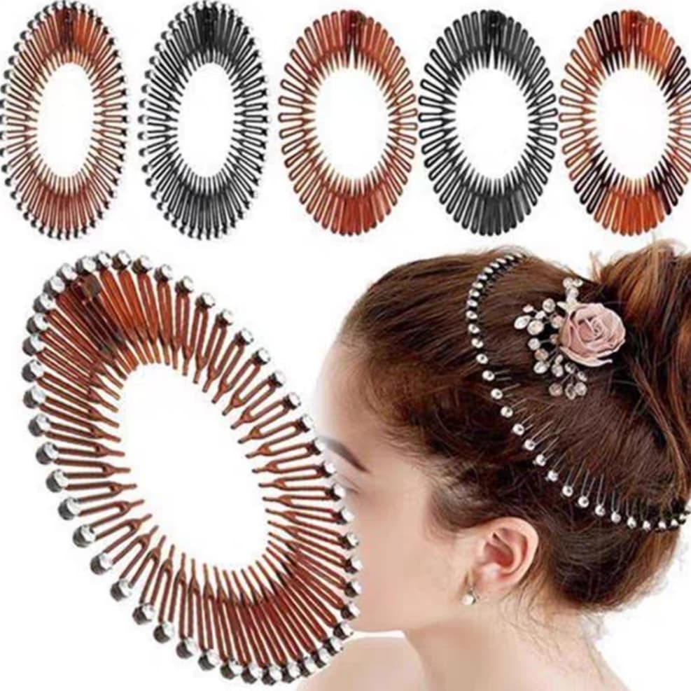 Faixa de cabelo Flexível Pente Headband