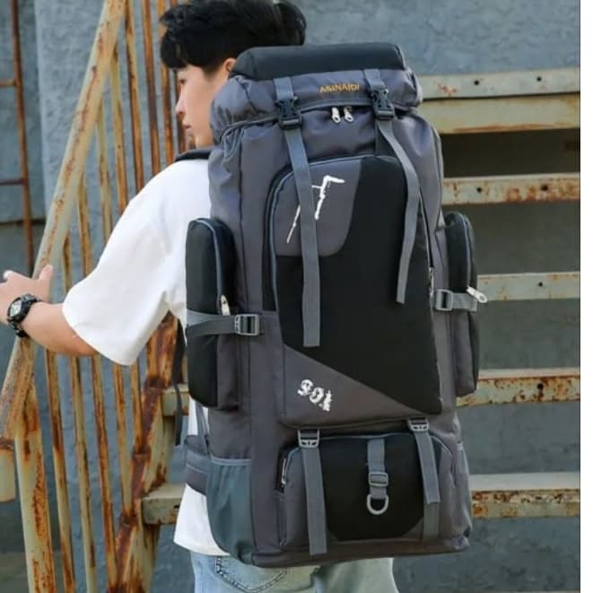 Mochila Cargueira De Viagem 90 Litros Camping Impermeável