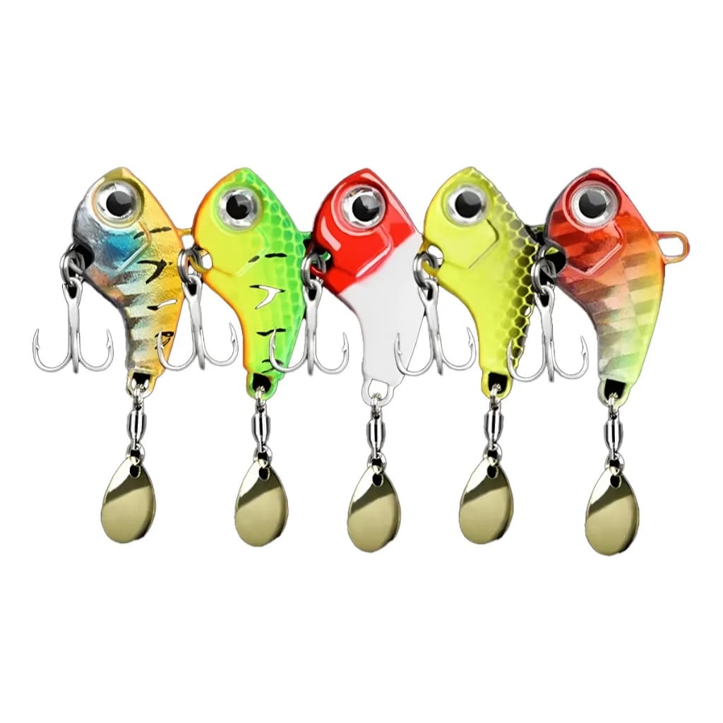 Isca Artificial Micro Spinner Vib C/ Colher Dourada 3cm 16gr