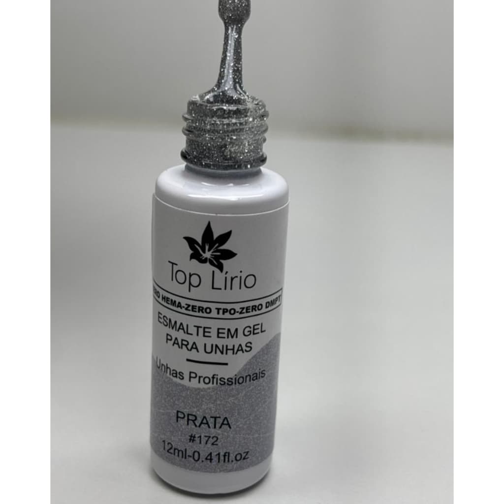 Esmalte em Gel Ponta Fina Refletivo - Top Lirio 12ml