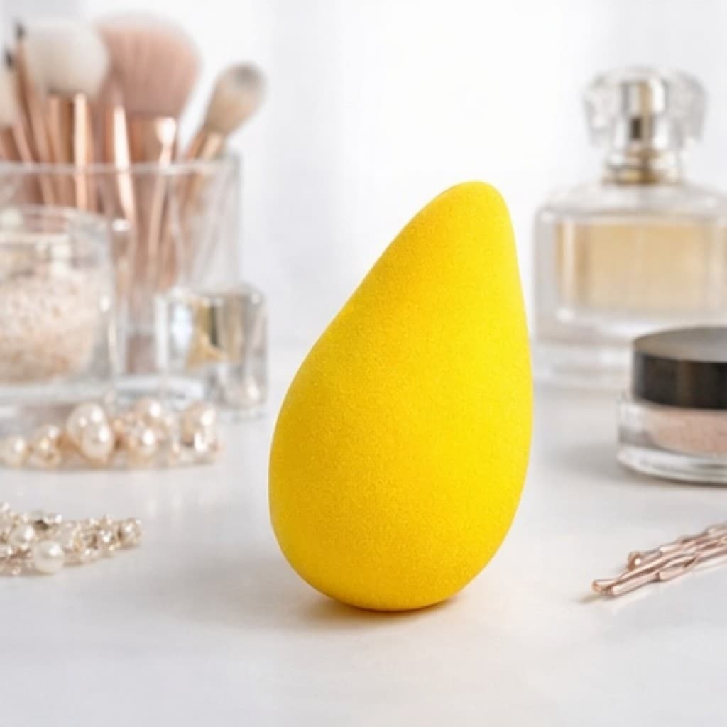 Esponja de Maquiagem Profissional Mango Makeup Puff Para Base Corretivo Alta Precisão