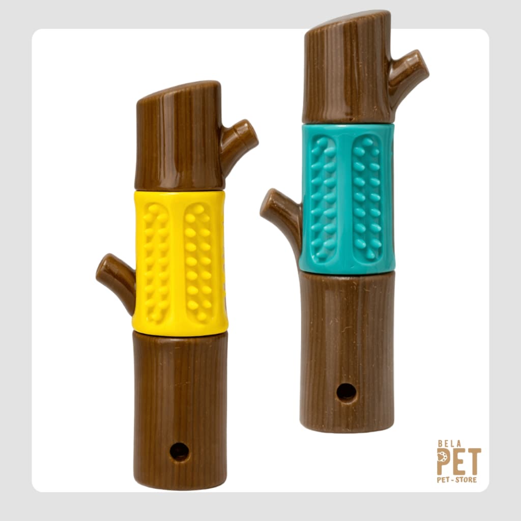 Brinquedo Mordedor Galho Pequeno para Cachorro – Mordedor Dental Resistente para Limpeza dos Dentes