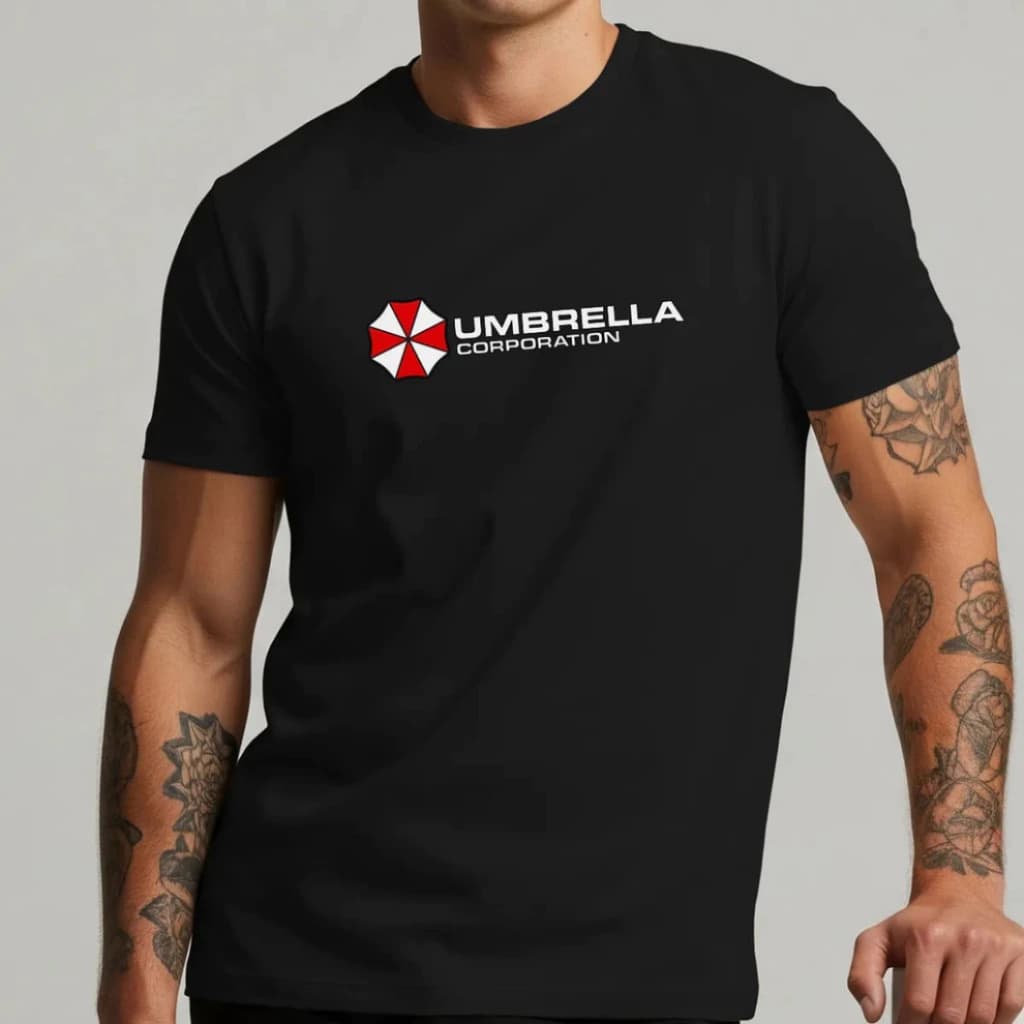 Camiseta Resident Evil Umbrella Zumbi,camiseta Umbrella Corporation –Estilo Geek / Gamer, jogos game